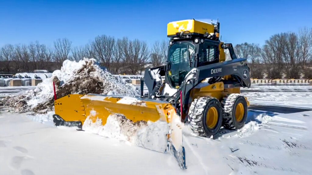 Teleo and Storm Equipment's remote operated and autonomous snow plow